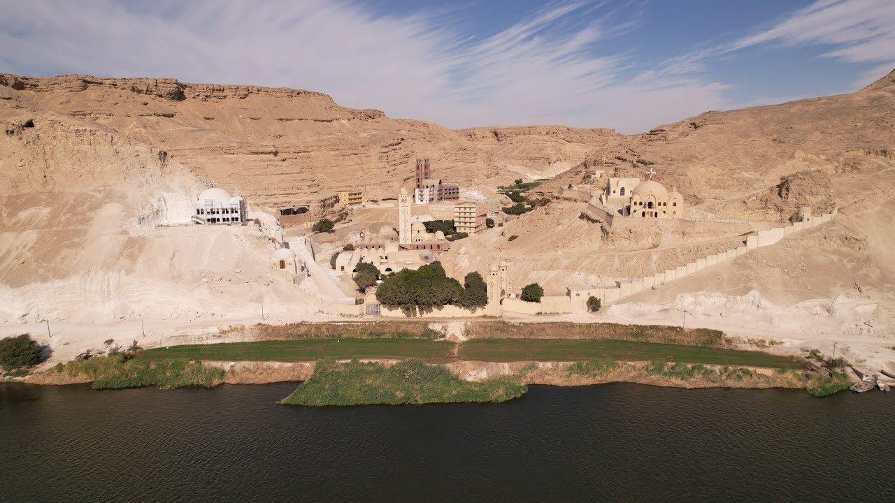 دير الأمير تادرس الشطبي بالجبل الشرقى  بمركز منفلوط  محافظة اسيوط ( تحفة سياحية ودينية)