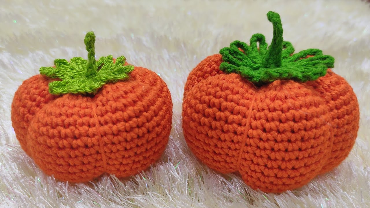 سمسم (65) تعلموا معي أسهل طريقة لعمل يقطينة كروشيه How to crochet a simple pumpkin