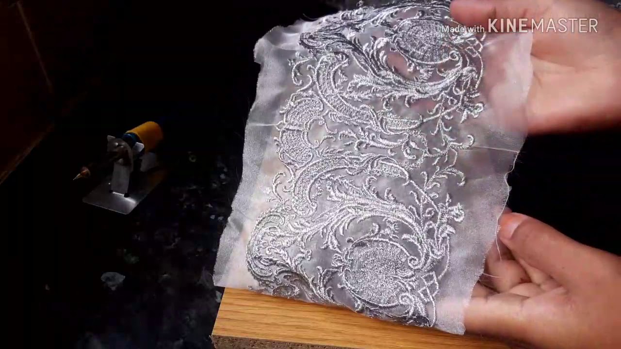 How to use soldering iron to burn out embroidery patches 💓💓