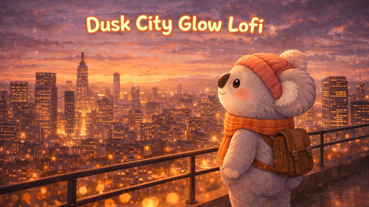 Dusk City Glow Lofi 🌆 Warm Beats for Evening Reflection