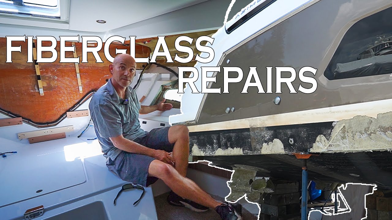 Repairing the Entire Starboard Side of a Boat | Fiberglass Repairs