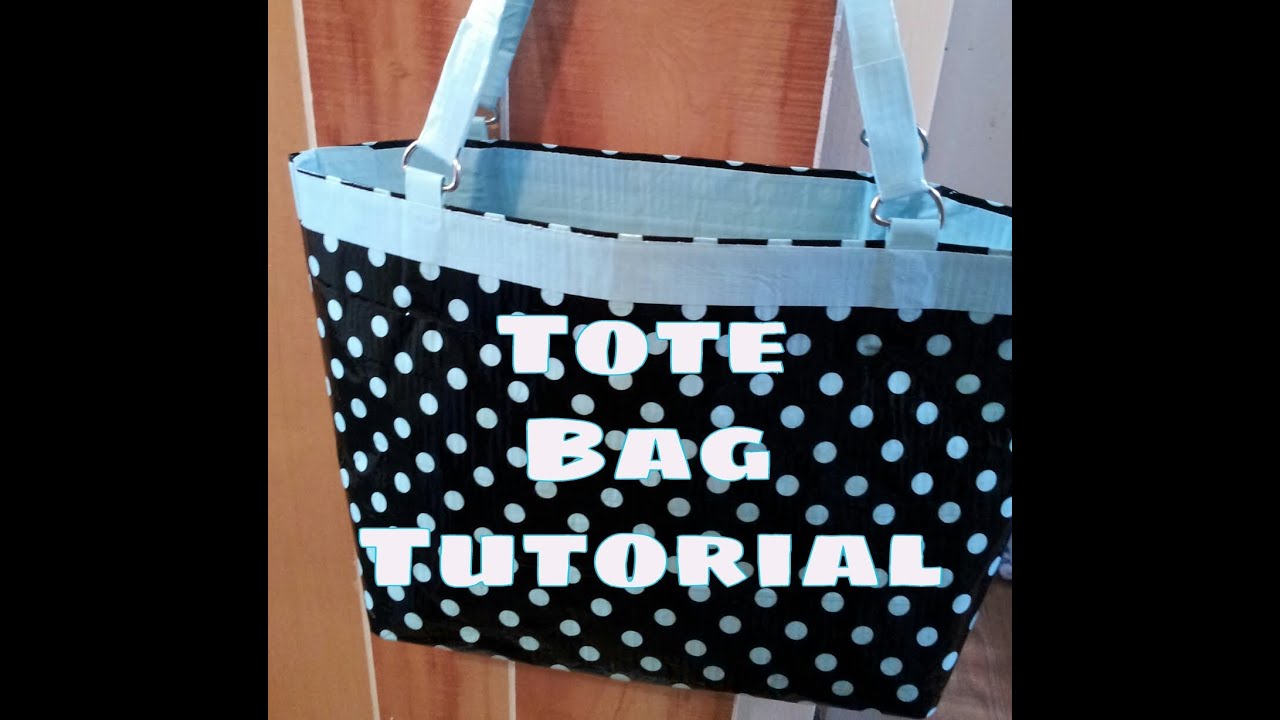 (DIY) Duct Tape Tote Bag Purse Tutorial!!! ( NO SEW)