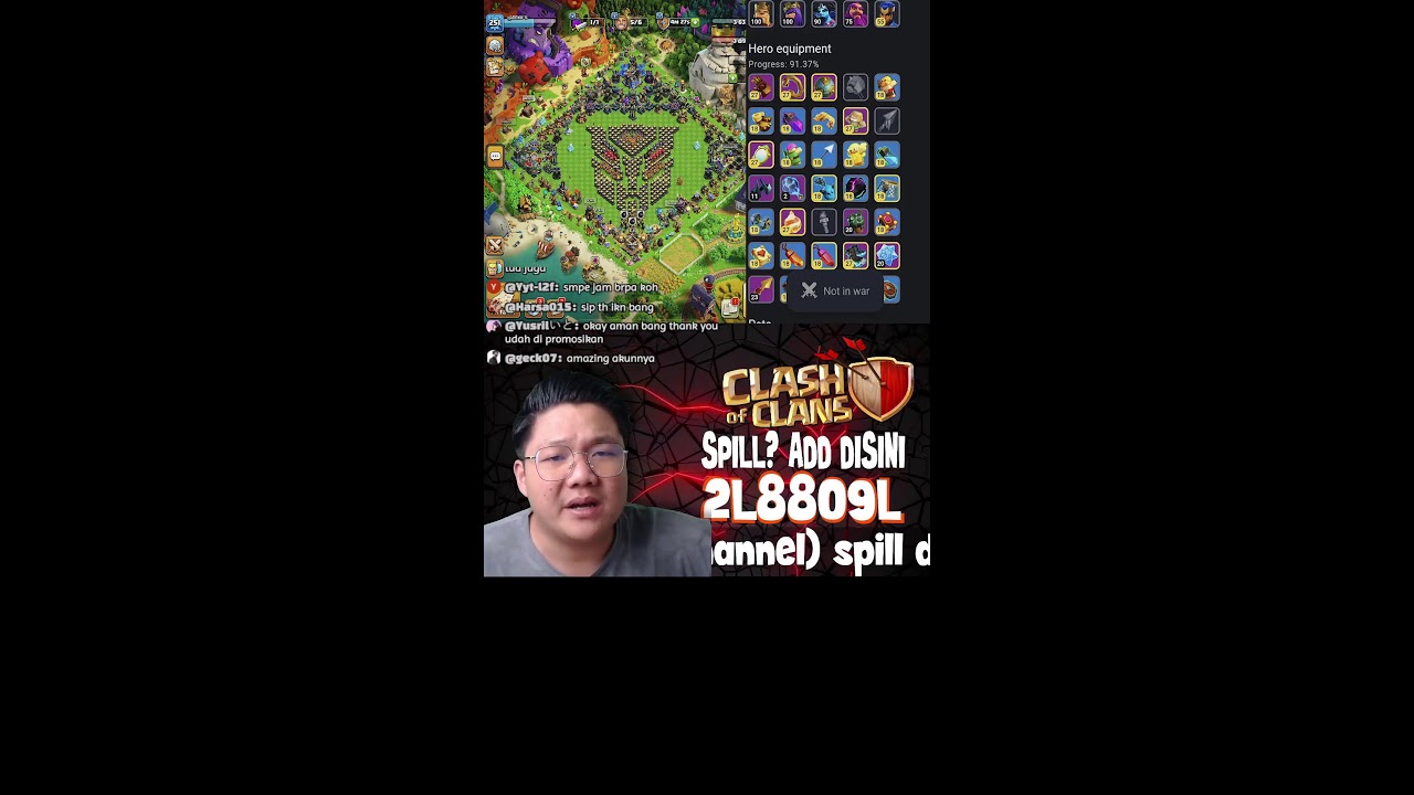 Cari COC Indonesia? Join @solyclasher live coc indonesia #shorts #liveshorts