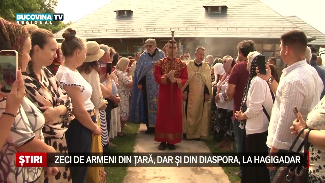 Credincioșii armeni prezenți la Mănăstirea Hagigadar