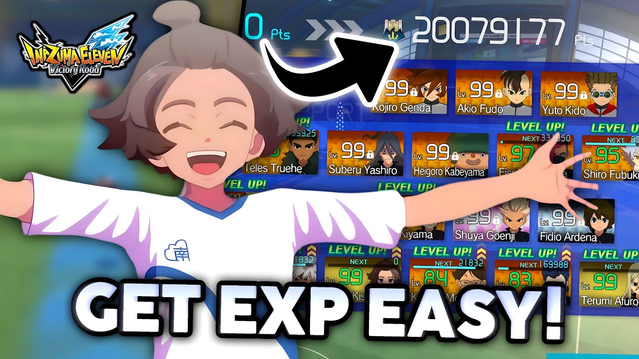 EASIEST WAY TO *GET EXP* NOW In Inazuma Eleven Victory Road!🤩