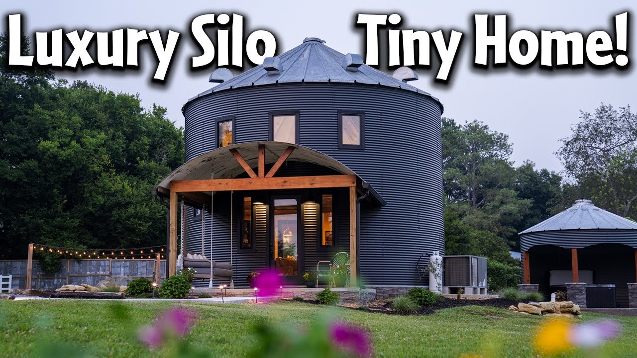 Grain Silo Converted to a Luxury Tiny House!
