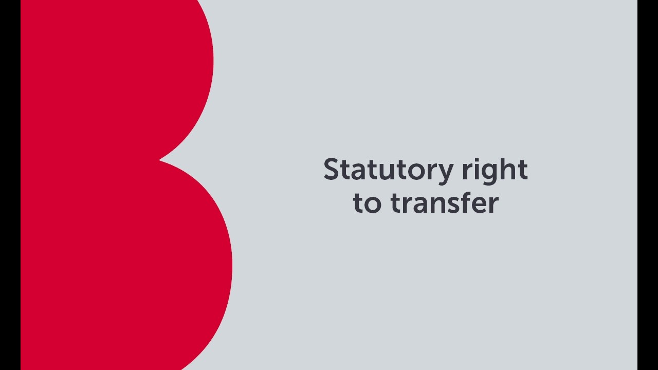 Statutory right to transfer | Bitesize Technical