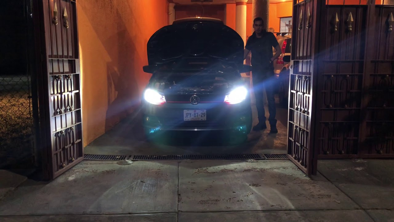 Como cambiar los focos de un Vw gol por focos led