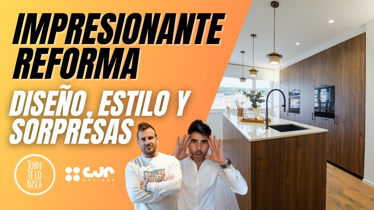 Impresionante REFORMA de PISO y COCINA con Isla ELEGANTE John te Lo Busca Cocinas CJR