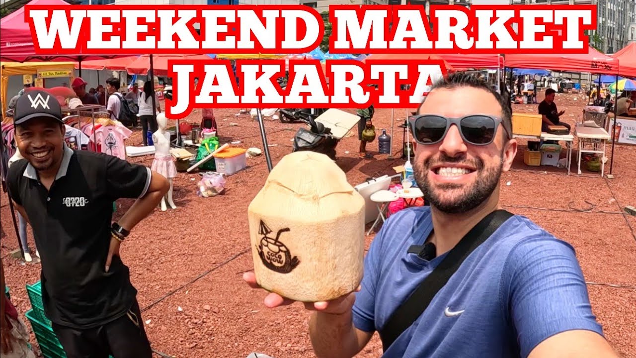 NEW MUST GO TO Weekend Market In Jakarta! Street Food & More! 🇮🇩