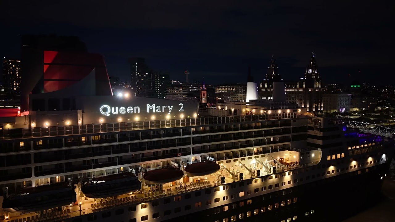 Queen Mary 2, departure of Liverpool ceremony