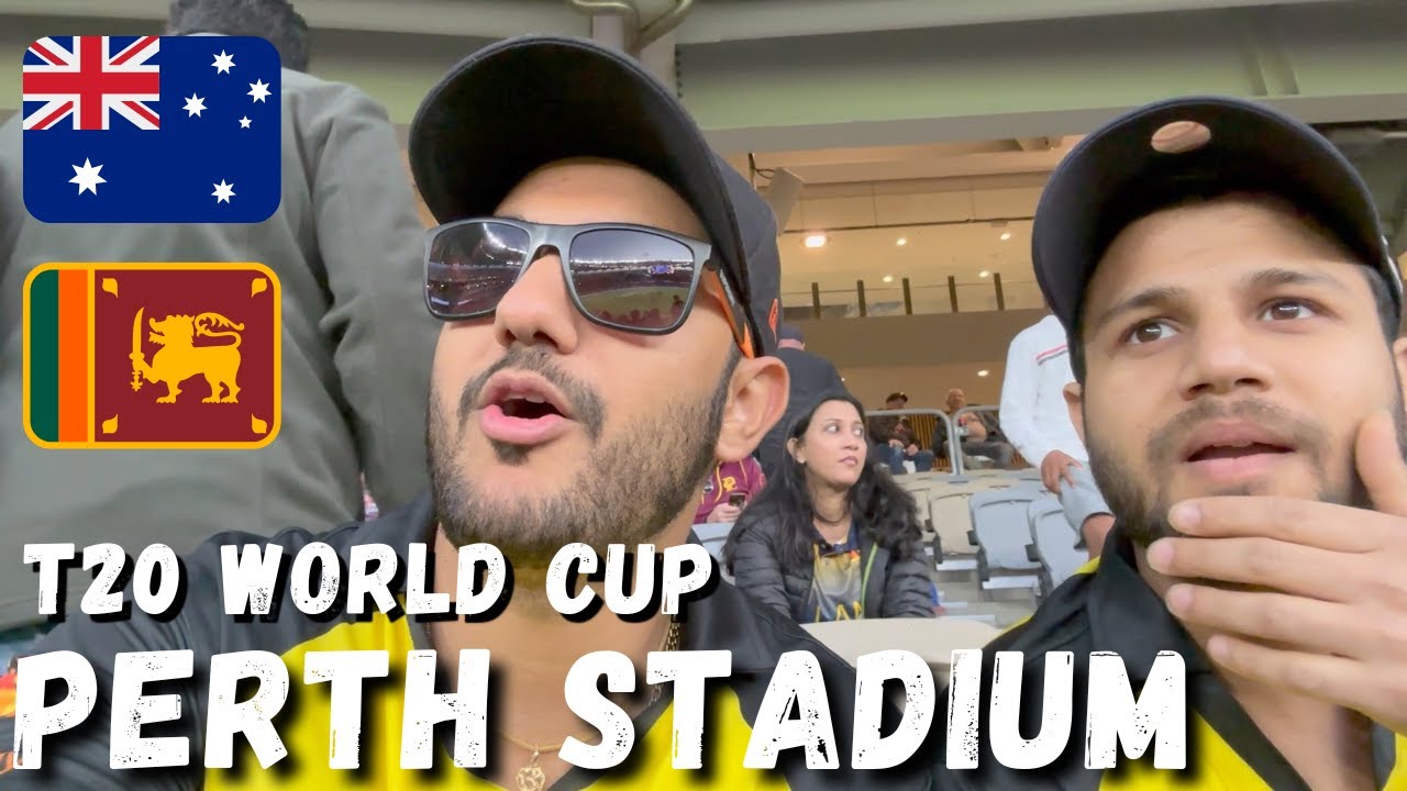 Aus Vs Sri Lanka #t20worldcup | Perth Stadium | Indians in Perth