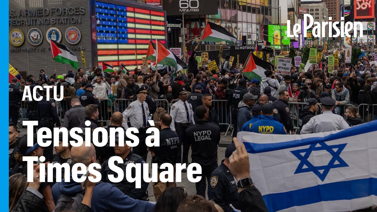 Attaques du Hamas contre Israël : face-à-face tendu à New York lors de rassemblements