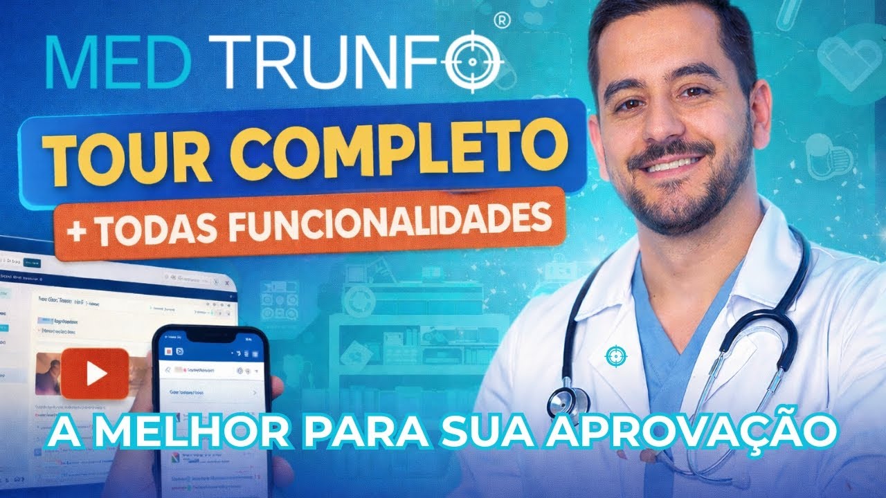 Med Trunfo - Tour Completo - Plataforma de Preparação para Residência Médica