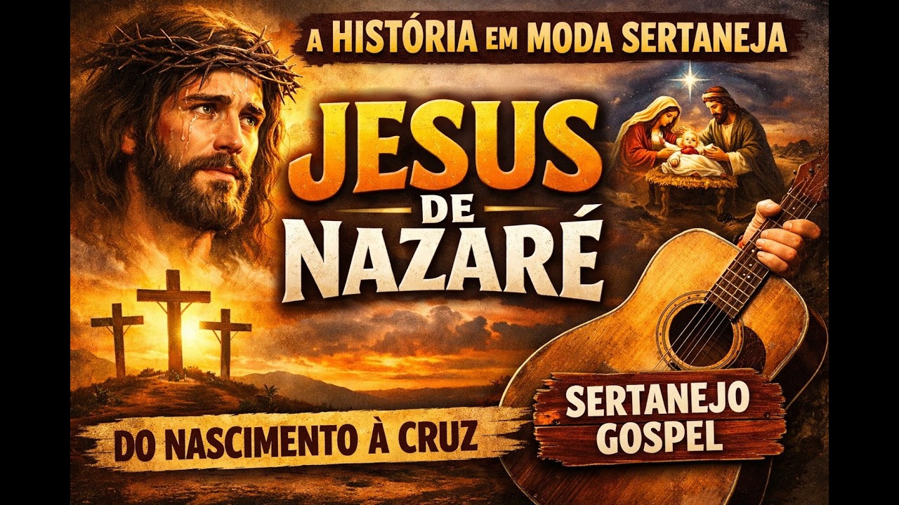 🔥 Jesus de Nazaré – A Moda Sertaneja Gospel Mais Linda Que Você Vai Ouvir