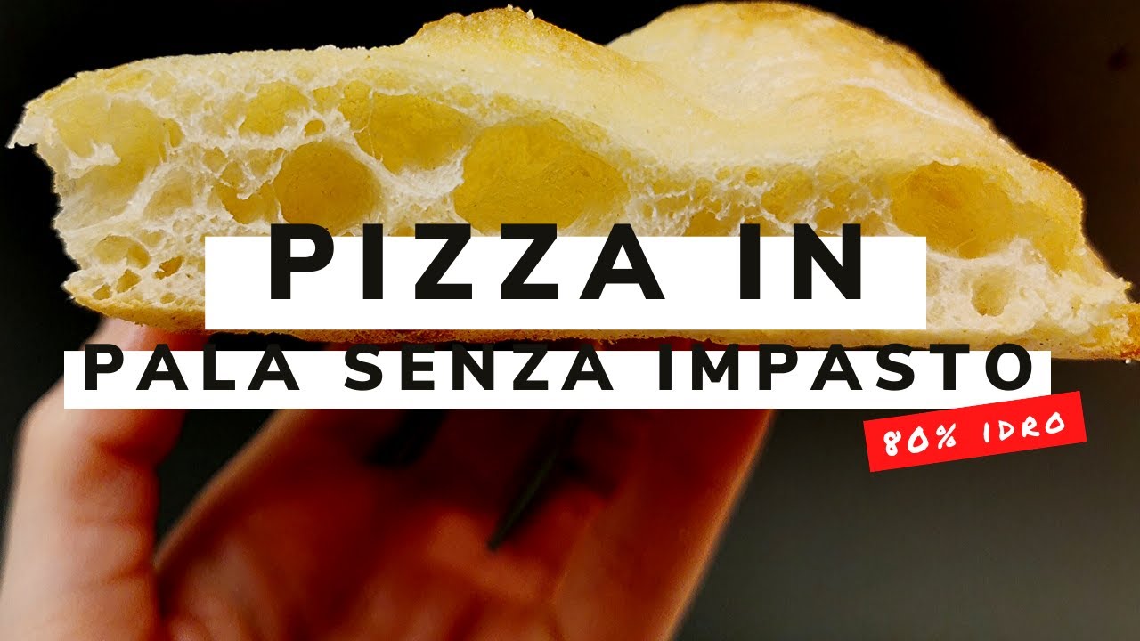Come Fare la Pizza in Pala Senza Impasto. Roman Pizza a la Pala Easy Recipe