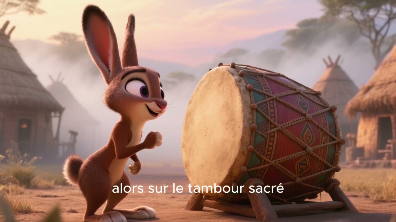 Le Lièvre et le Tambour du Village