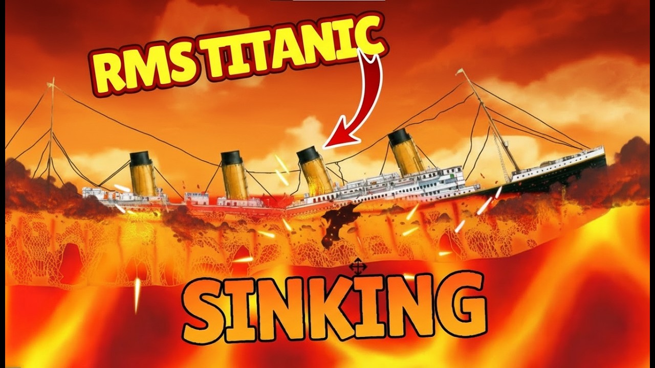 Titanic VS Tsunami Of Lava Ocean | Floating Sandbox