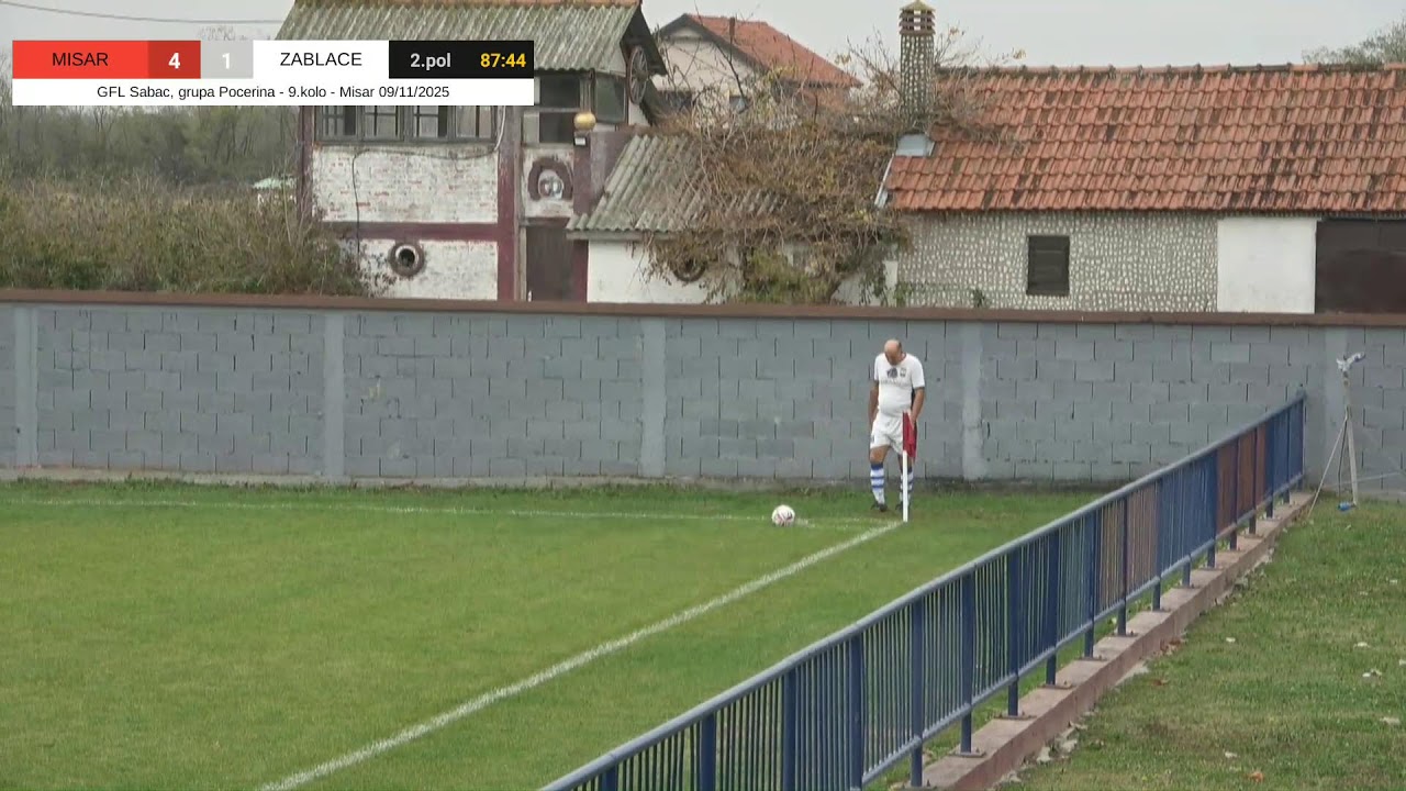 GFL SABAC - g.Pocerina, 9.kolo MISAR - ZABLACE - 09/11/2025 - 10:00