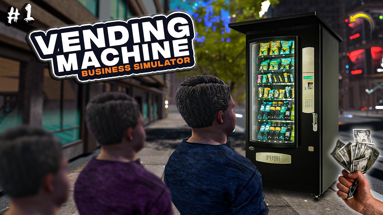 I STARTED VENDING MACHINE BUSINESS IN CITY 🤑 Vending Machine Business Simulator #1
