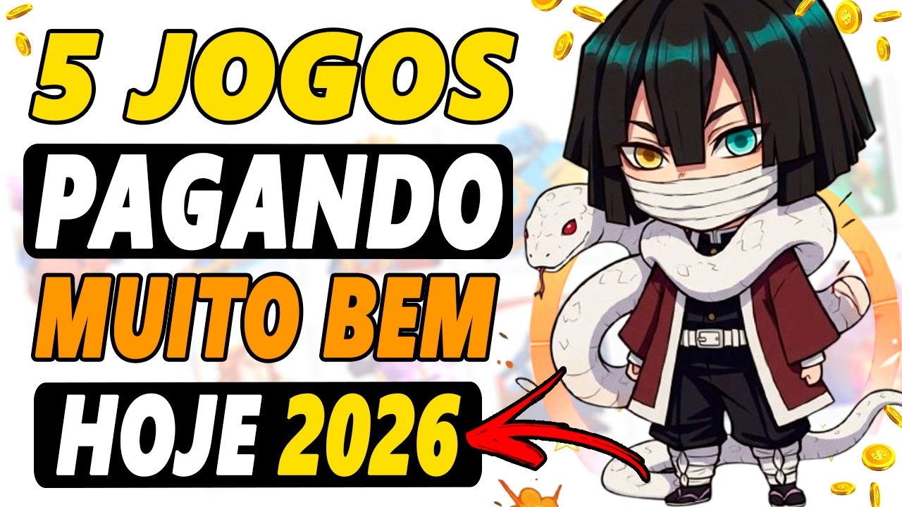5 JOGOS PAGANDO HOJE! Como GANHAR DINHEIRO em 2026 AGOSTO - PC e CELULAR