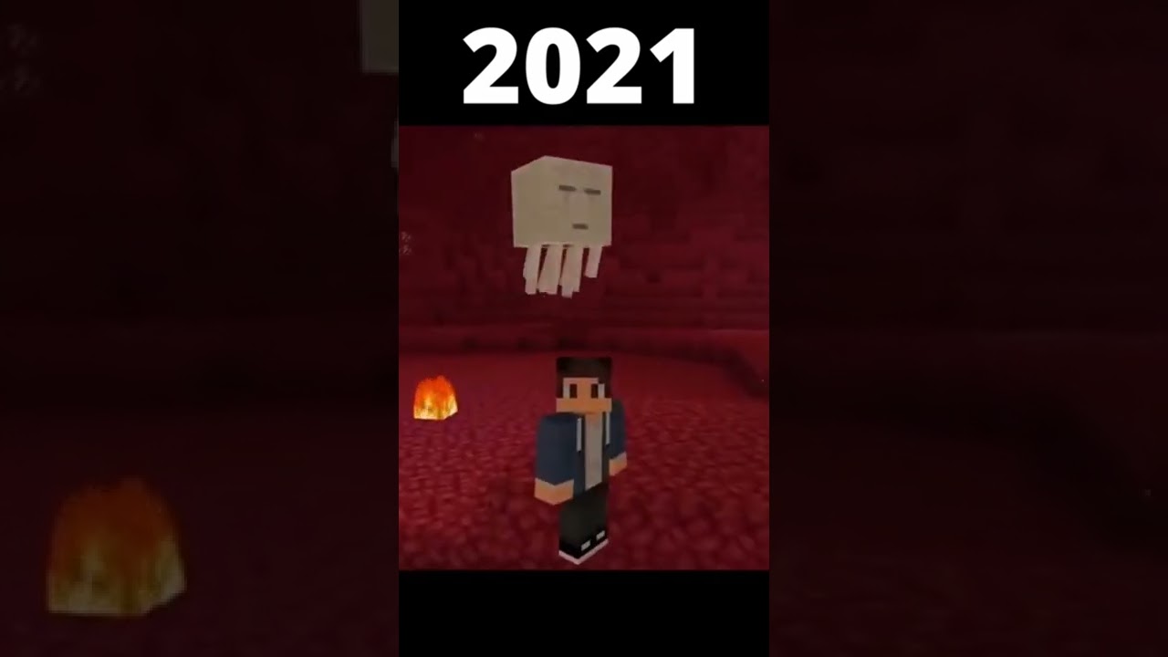 Evolution of Ghast 2001 vs 2021 vs 2061 #thefantasy #shorts #minecraft #ghast #evolution #subscriber