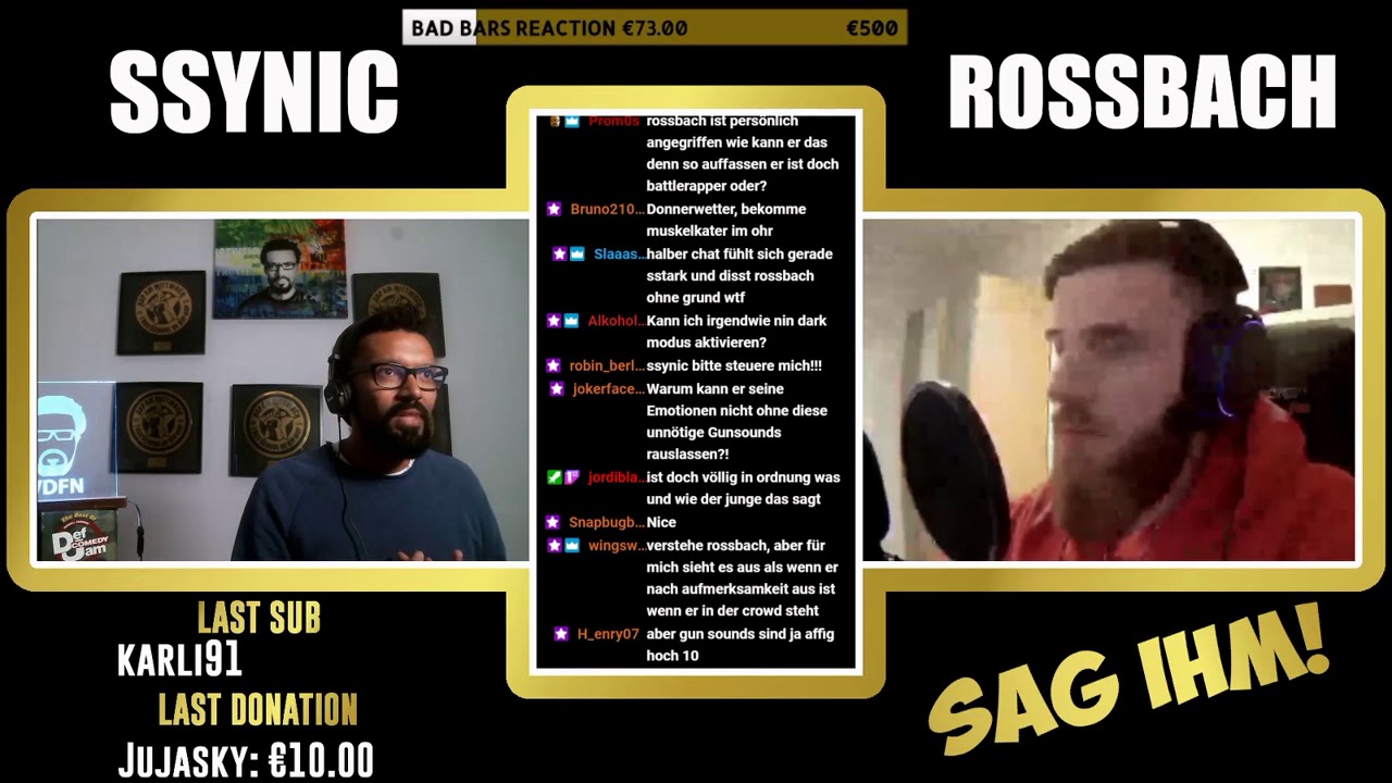 SAG IHM! SSYNIC & ROSSBACH &uuml;ber diverse Differenzen