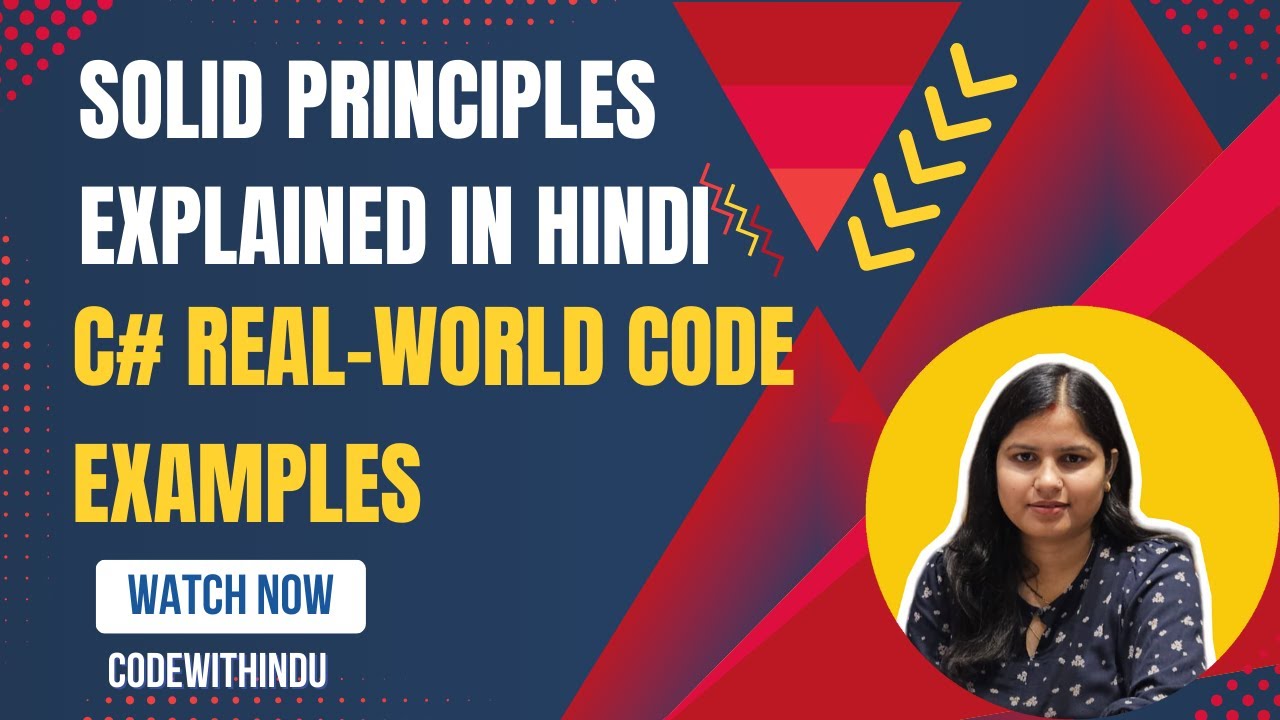 Day 15 of 100 | SOLID Principles Explained in Hindi 🔥 | C# Real-World Code Examples| CodeWithIndu