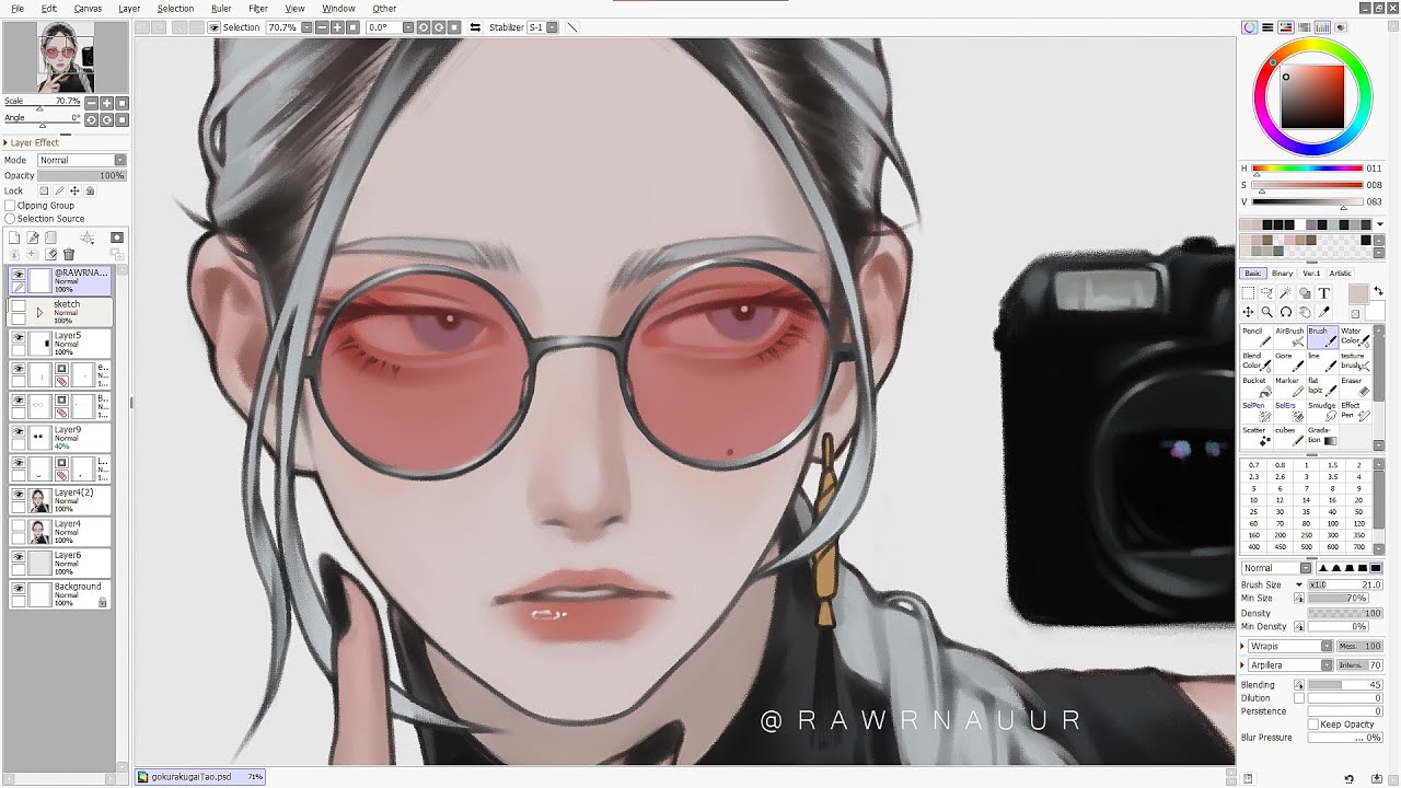 Tao Saotome | Gokurakugai | SAI (SPEEDPAINT)