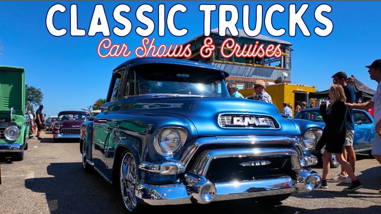 Cruisin' the Coast - An HOUR of Classic Trucks at Bay Saint Louis BLOCK PARTY 🎉