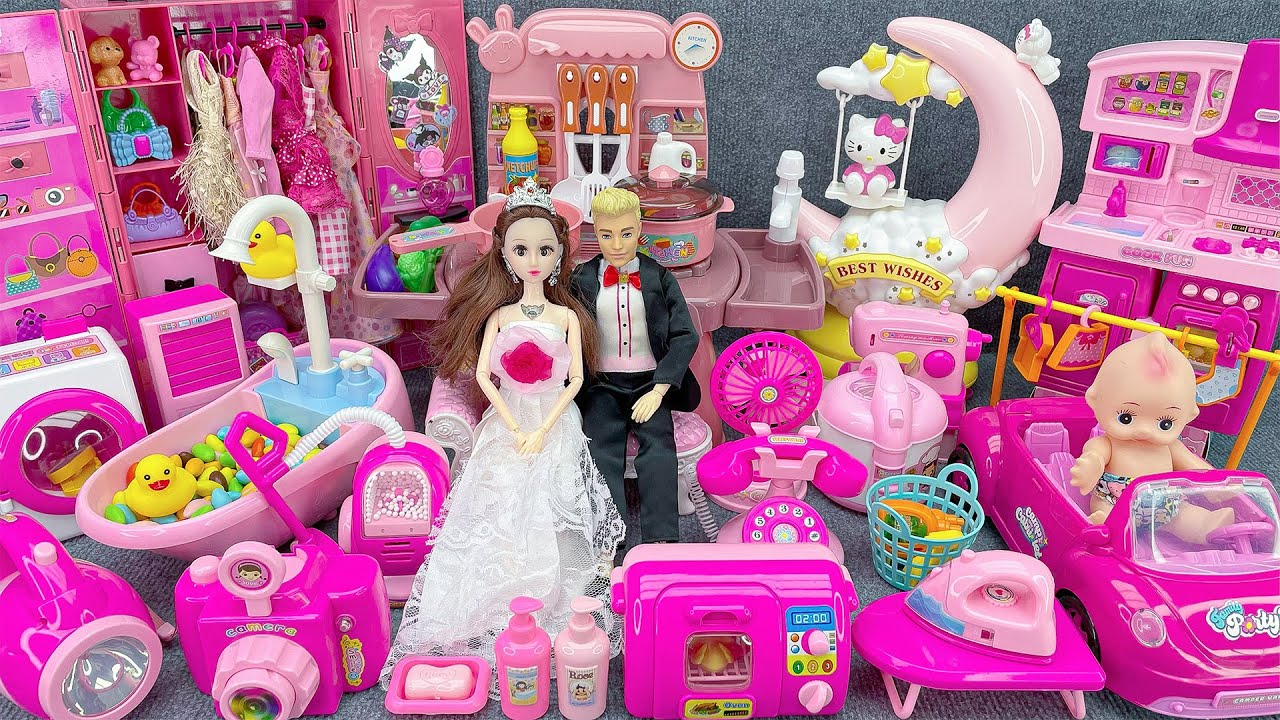 20 Minutes Satisfying with Unboxing Barbie Princess Gorgeous Wedding Playset ASMR | Review Toys