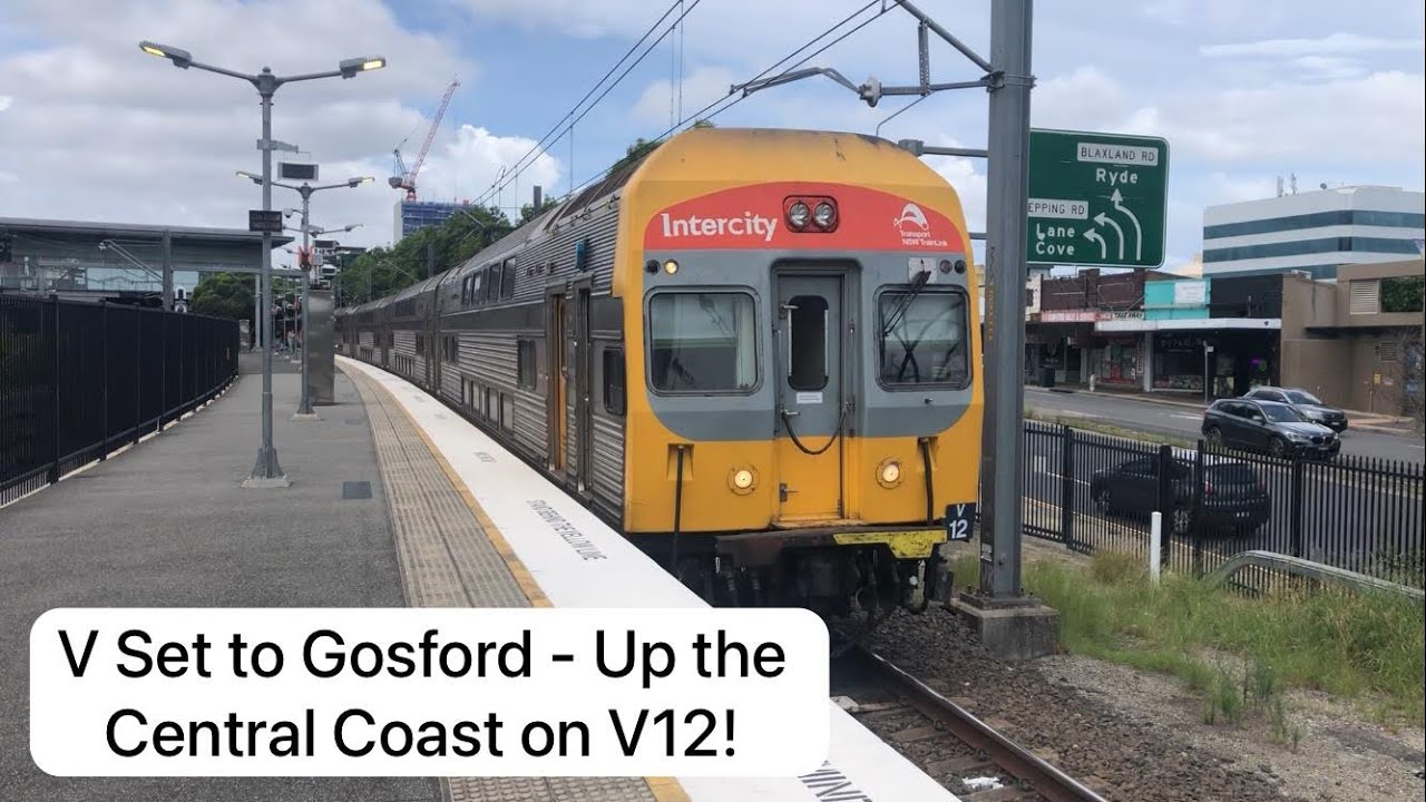 NSW Trainlink V Set V12 to Gosford! | Train Vlog #30