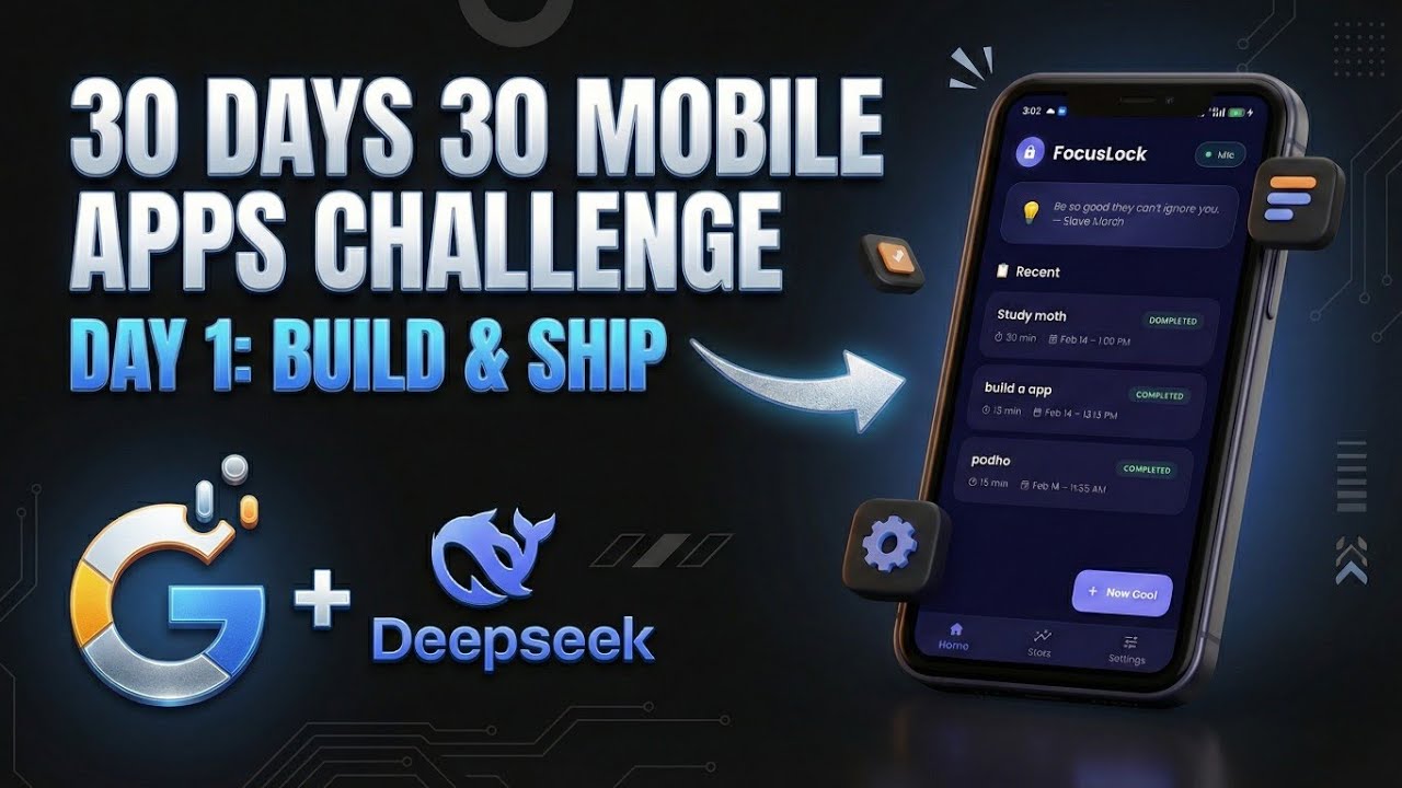 I Built a Mobile App without Coding! Only Using AI. (Day 1)