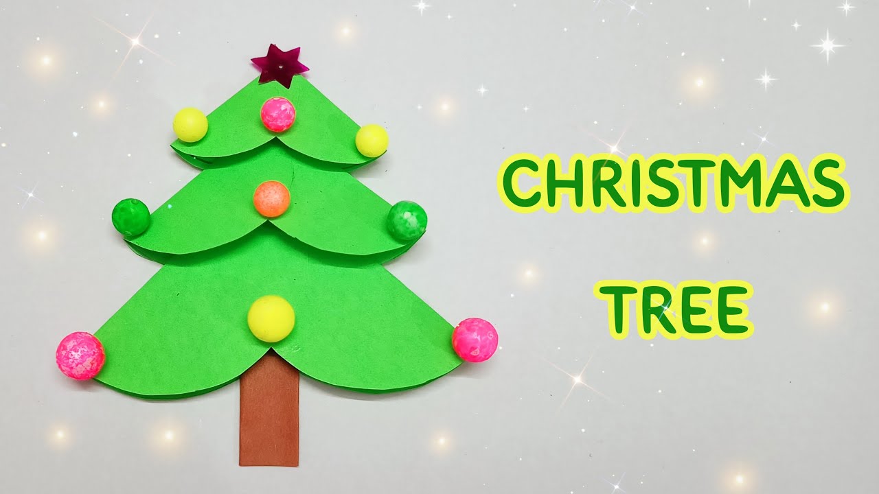 How to make Christmas tree | easy Christmas tree | 25 december school craft | Christmas day craft