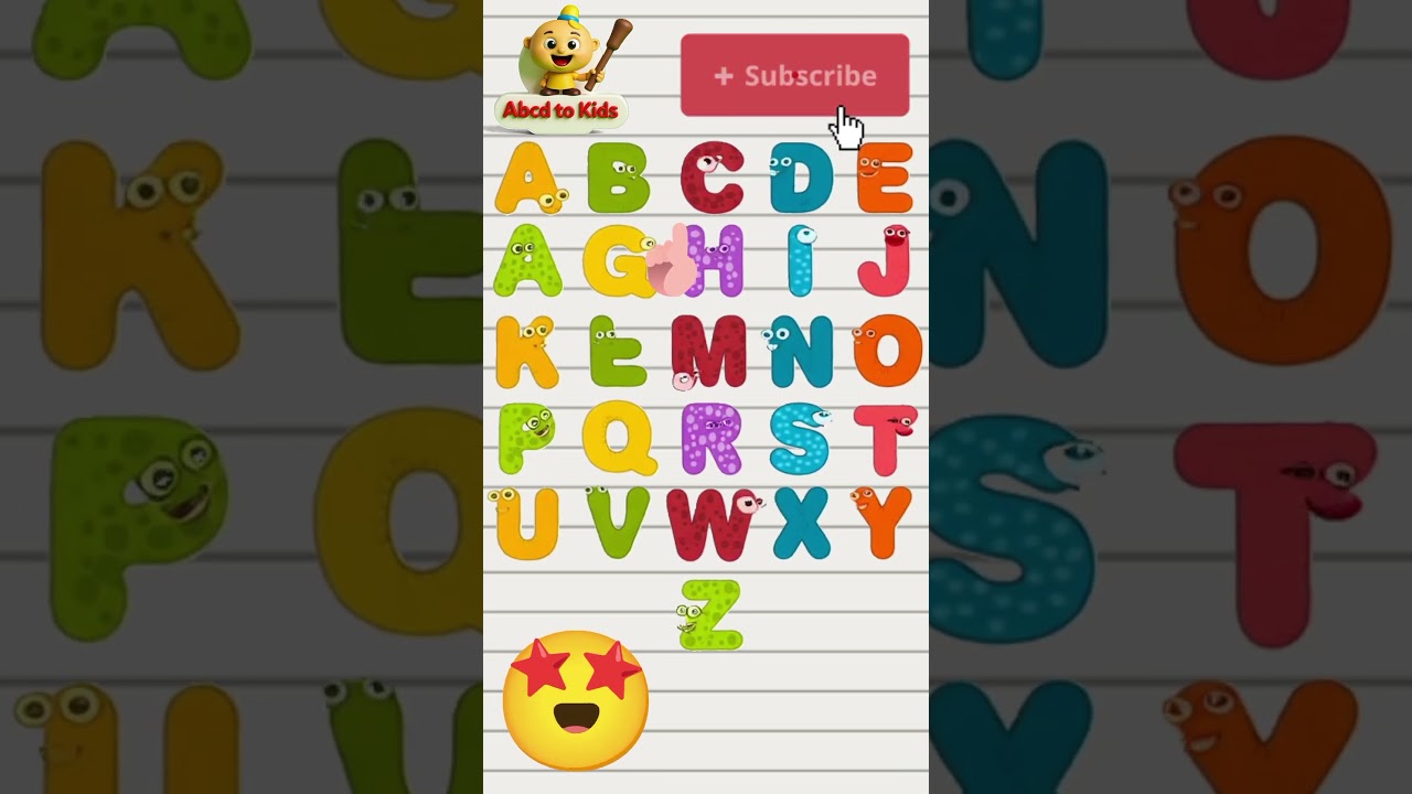 A to Z fun learning for kids. #babay #abcd #funny #larning #cute #shorts