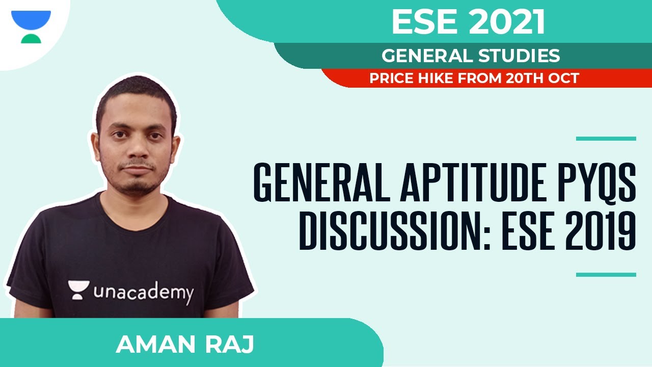General Aptitude PYQs discussion: ESE 2019 | EM | ESE 2021 | Aman Raj
