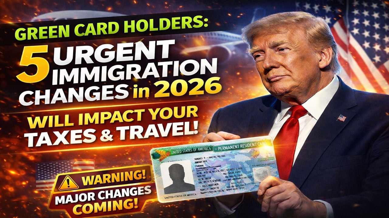 Green Card Holders: 5 Urgent Immigration Changes in 2026 That Will Affect Your Taxes & Travel