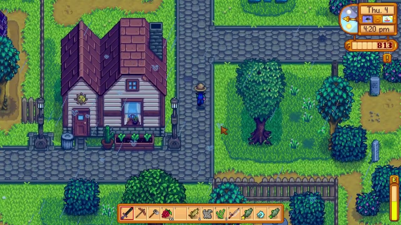 “Day 3 on the Farm! Starting Fresh in Stardew Valley 🌾 Year 1 Forest Farm