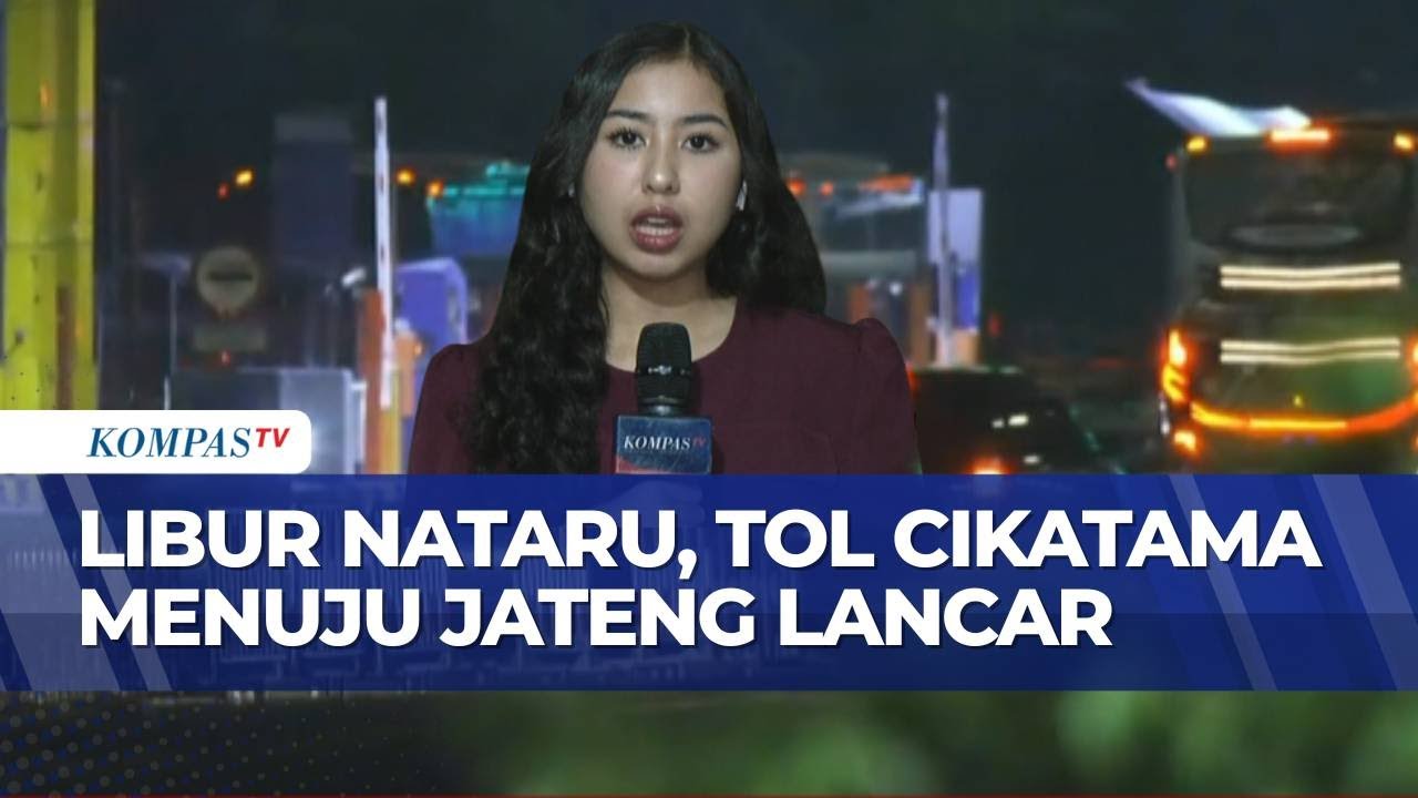 Arus Mudik Nataru di Tol Cikatama Arah Jateng Ramai Lancar, Tak Ada Antrean Kendaraan