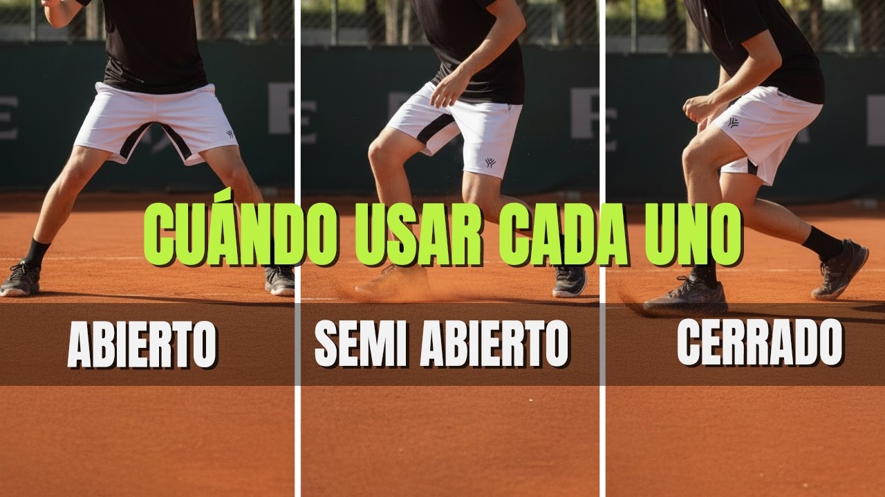 Apoyos en el tenis 🎾 | Cómo elegir el correcto (Open, Semi-open y Cerrado)