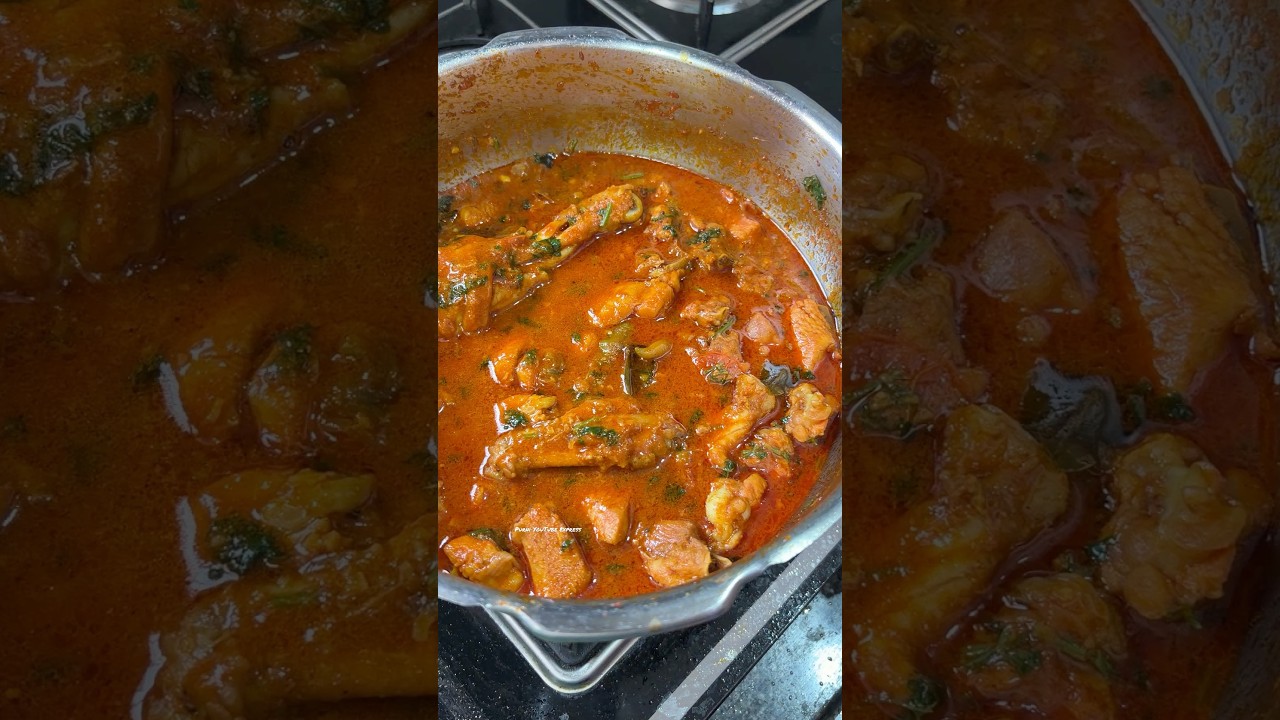 Telangana style chicken gravy curry #chickencurry #chicken #shortvideo #ytshorts