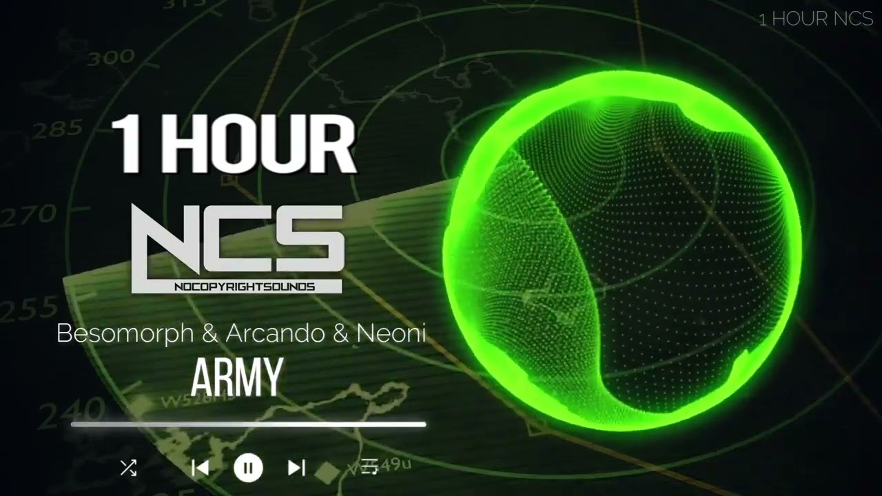[1 HOUR] Besomorph & Arcando & Neoni - Army - Trap - NCS - Copyright Free Music