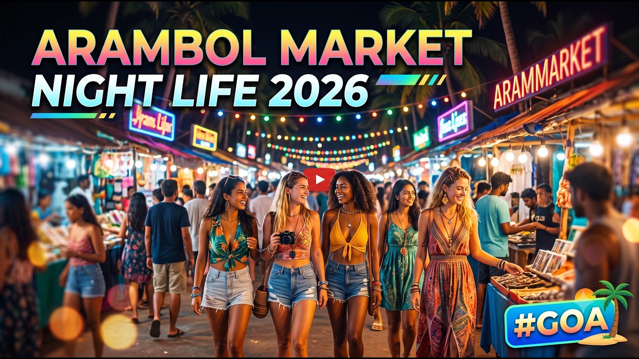 Goa Arambol Market Night Life 2026 #goa