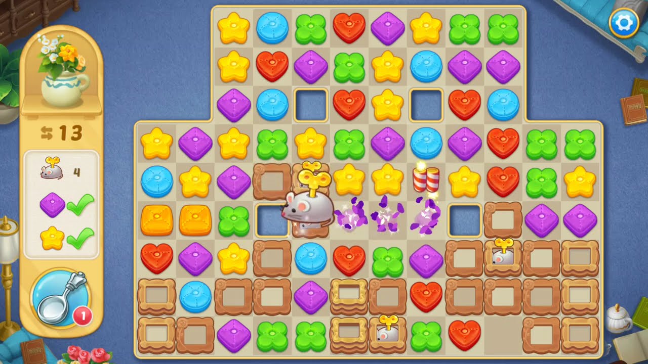 Matchington Mansion - Level 35 + 36 Lösung und Walkthrough - Mobil Handy Spiel Gameplay