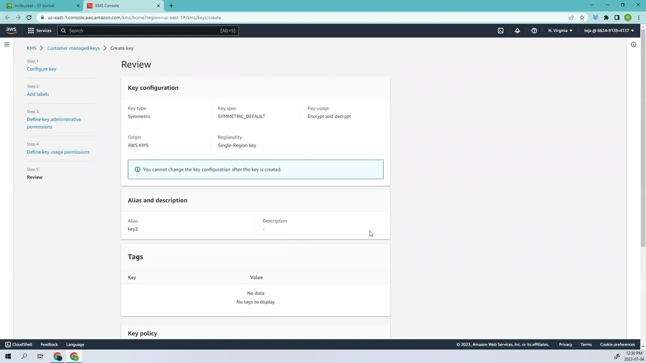 Знакомство со службой управления ключами AWS (KMS): пошаговое руководство по созданию и удалению ...