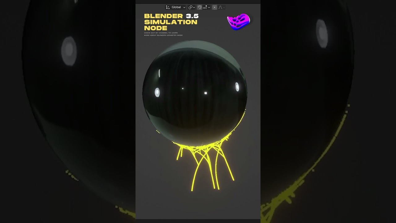 Growth Simulation using Blender3.5 Simulation Node😲