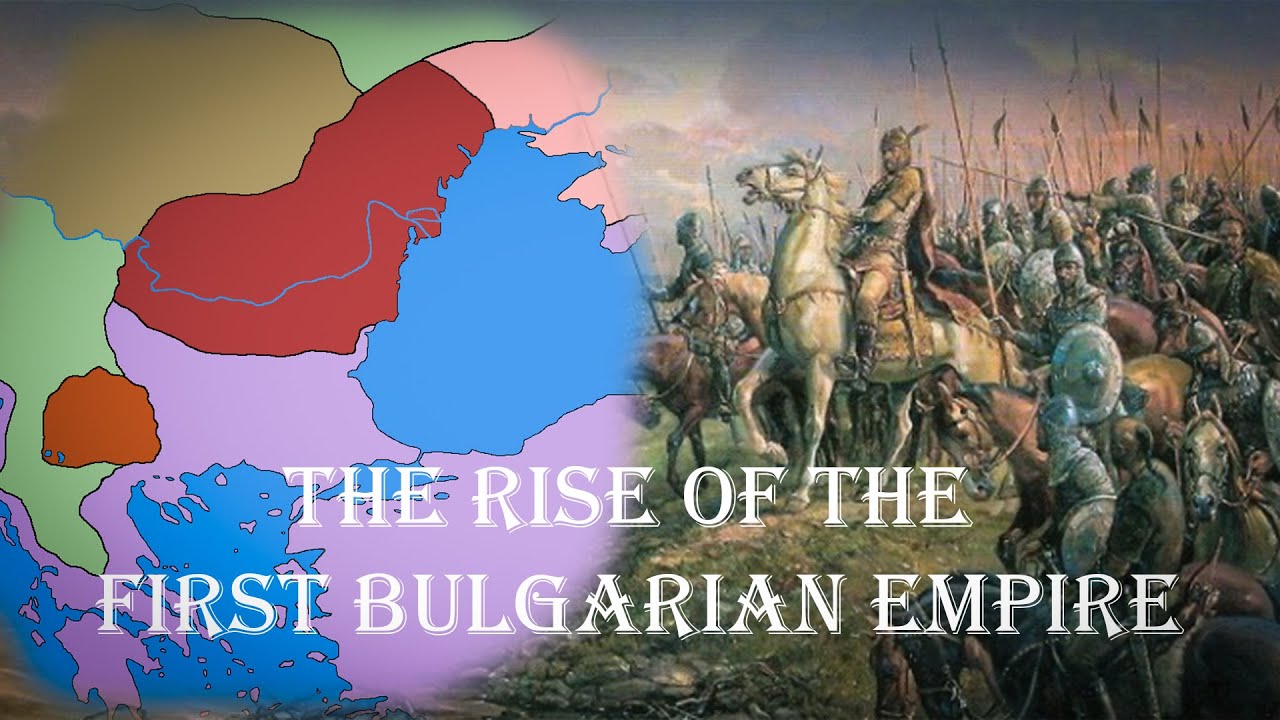 The Rise of the First Bulgarian Empire - 7th century map