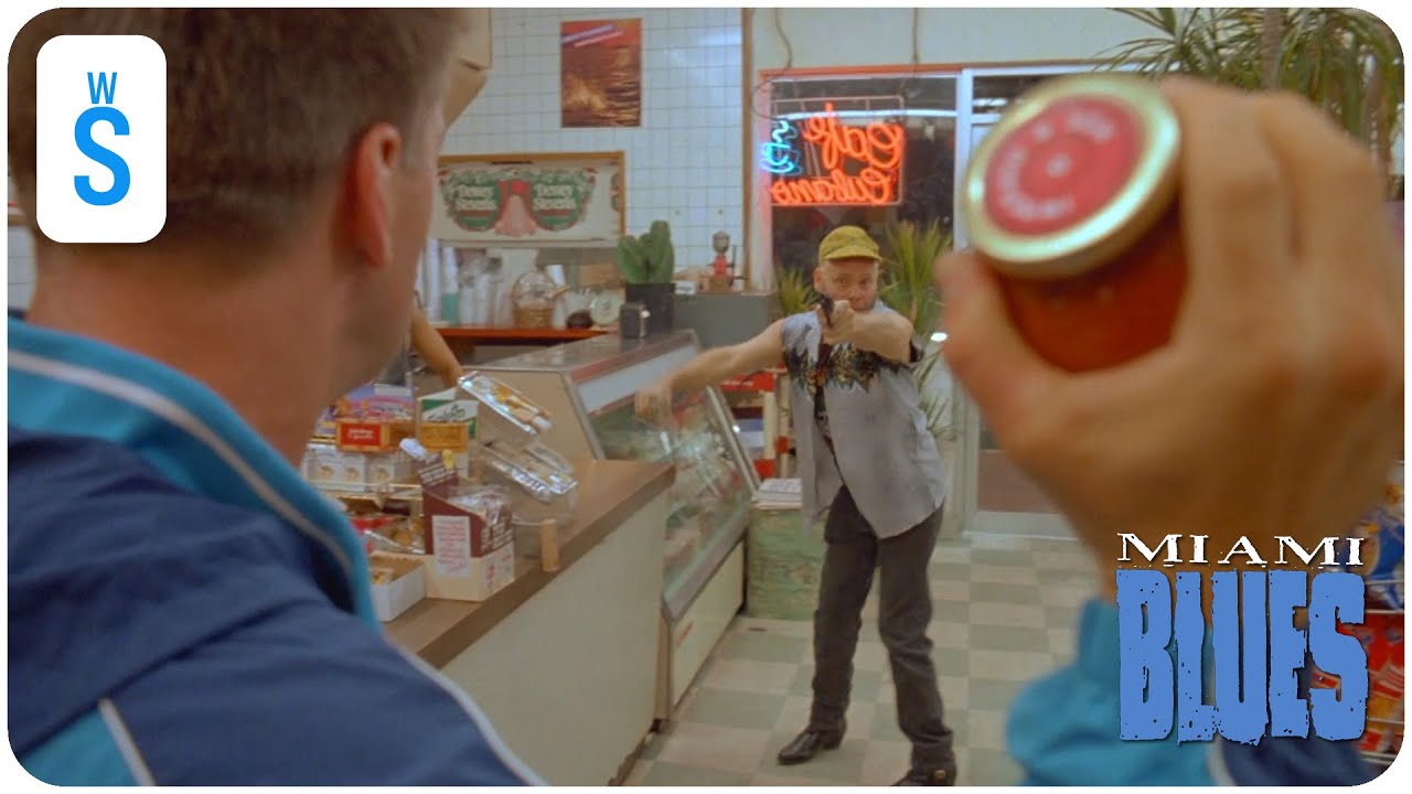 Miami Blues (1990) | Scene: Police! Drop the gun, Son!