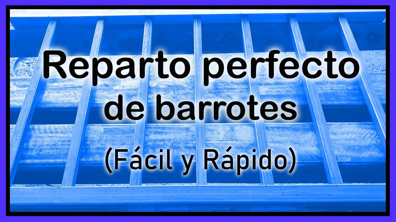Como hacer una reja, reparto de barrotes perfecto [Fácil y Rápido]