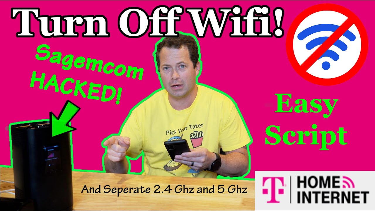✅ How To Turn Off Wifi -T-Mobile 5G Home Internet- Sagemcom Fast 5688W - Separate 2.4 & 5 GHz